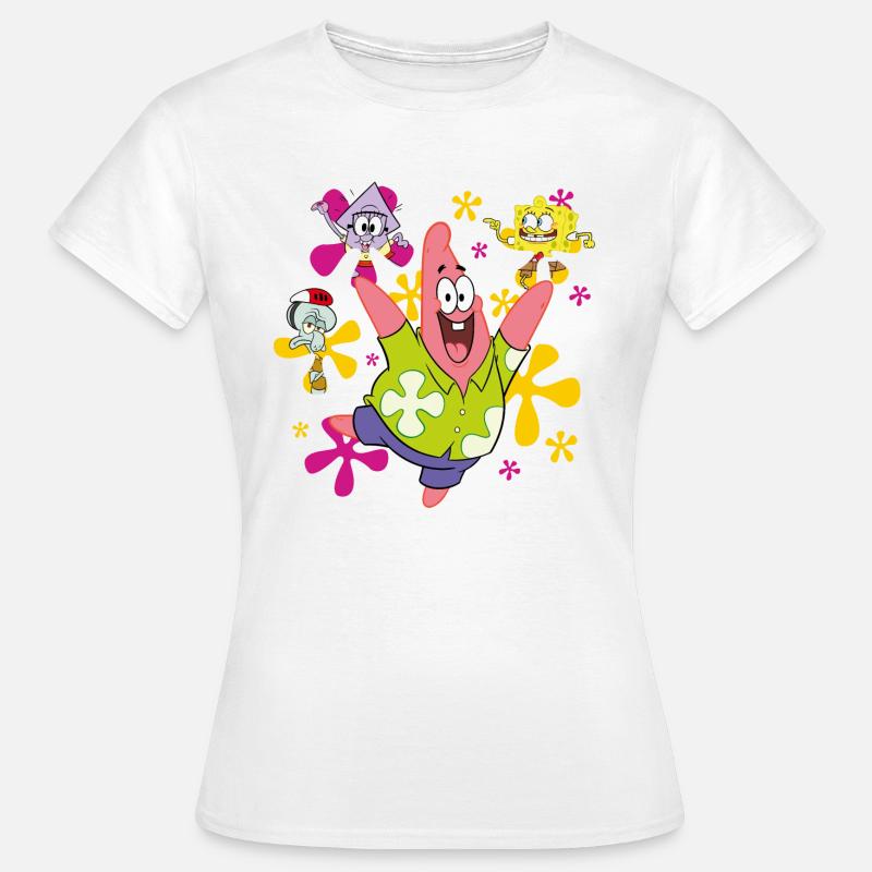 The Patrick Star Show Patrick SpongeBob Squidward - Women's T-Shirt - white