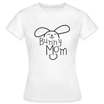 Rabbit Mother Bunny Mom Funny gift - Women's T-Shirt - white - Front - AI Model Female 172 dark (172cm)