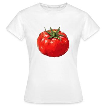 Tomato - Women's T-Shirt - white - Front - AI Model Female 172 dark (172cm)