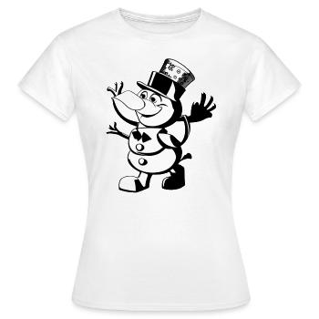 clown drôle - T-shirt Femme - blanc - Devant - AI Model Female 172 dark (172cm)