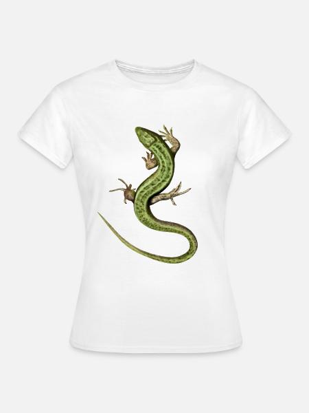 Eidechse - Frauen T-Shirt - Weiß