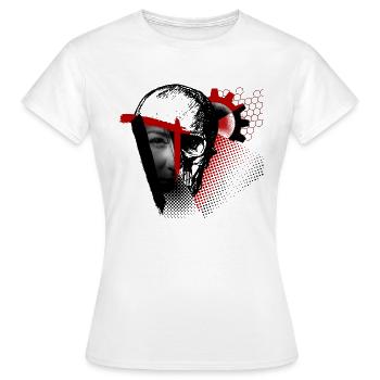 poubelle polka - T-shirt Femme - blanc - Devant - AI Model Female 172 dark (172cm)