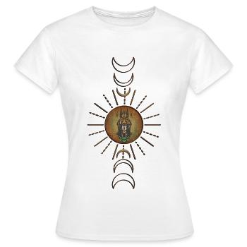 Die Schakalmaske von Anubis - Frauen T-Shirt - Weiß - Vorne - AI Model Female 172 dark (172cm)