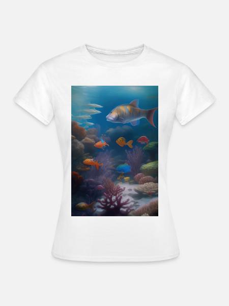 Fische, Aquarium - Frauen T-Shirt - Weiß