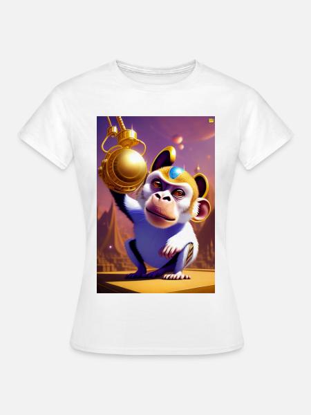 Cooler Affe - Frauen T-Shirt - Weiß