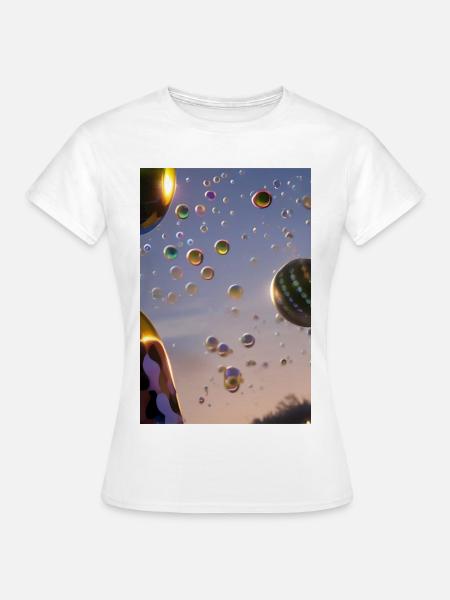 Bunte Seifenblase - Frauen T-Shirt - Weiß