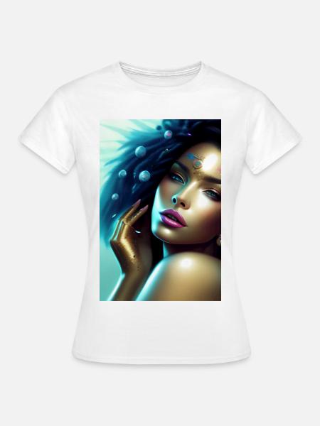 Schöne Frau - Frauen T-Shirt - Weiß