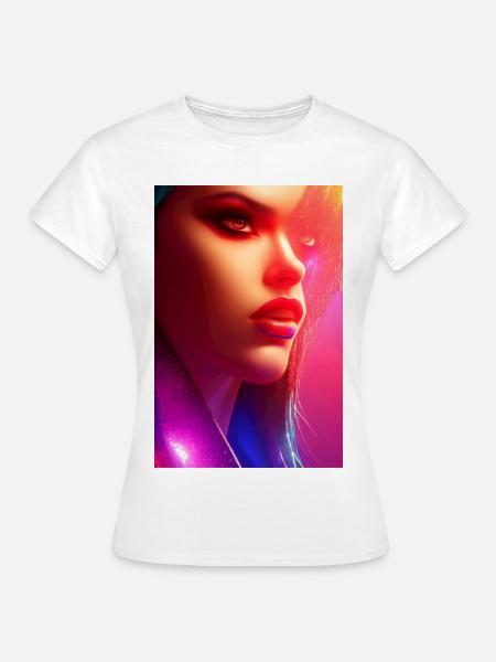 Schöne Frau - Frauen T-Shirt - Weiß