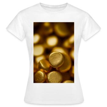 Gold Pieces - Women's T-Shirt - white - Front - AI Model Female 172 dark (172cm)