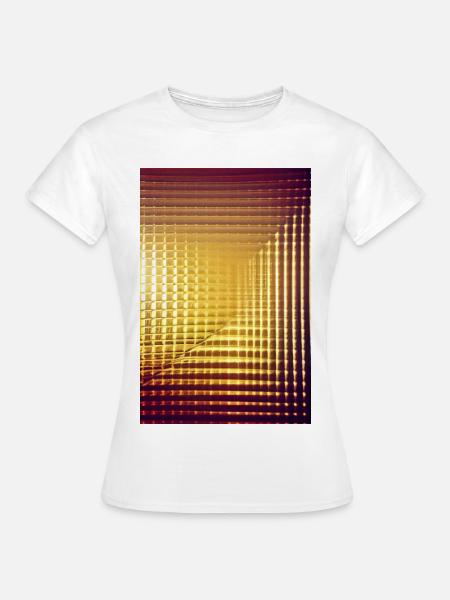 Gold Muster - Frauen T-Shirt - Weiß