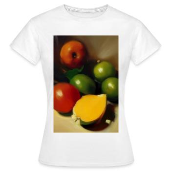 Gesunde Früchte - Frauen T-Shirt - Weiß - Vorne - AI Model Female 172 dark (172cm)