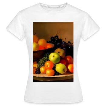 Früchte - Frauen T-Shirt - Weiß - Vorne - AI Model Female 172 dark (172cm)