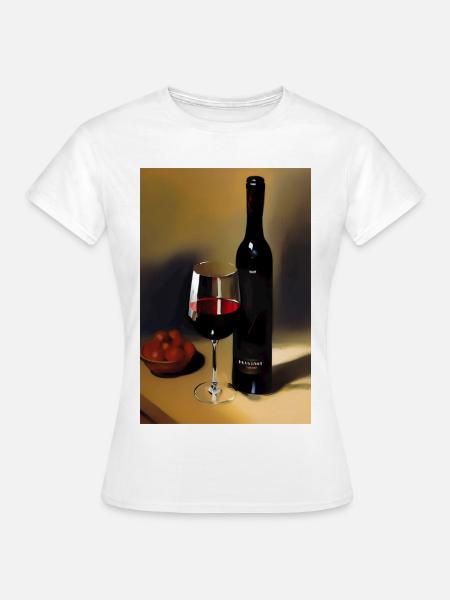 Wein Trinker - Frauen T-Shirt - Weiß