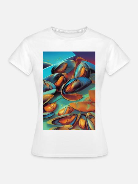 Muscheln - Frauen T-Shirt - Weiß