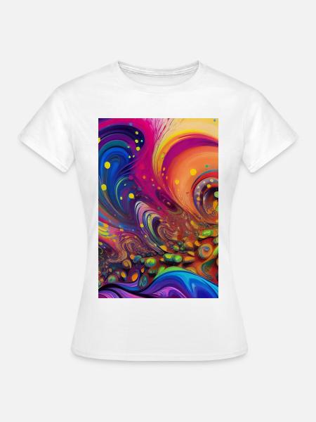Abstrakte Kunst - Frauen T-Shirt - Weiß