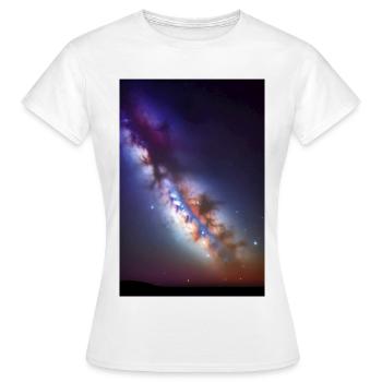 Weltall und Planeten - Frauen T-Shirt - Weiß - Vorne - AI Model Female 172 dark (172cm)
