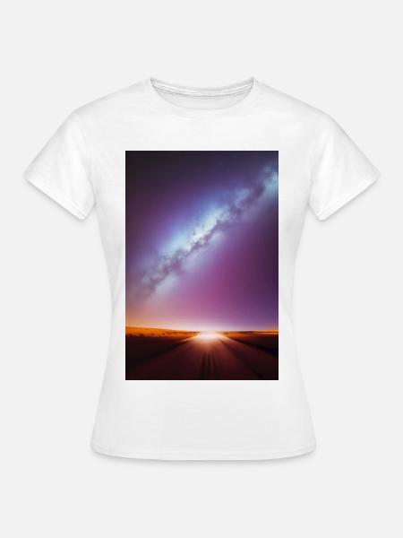 Weltall und Planeten - Frauen T-Shirt - Weiß