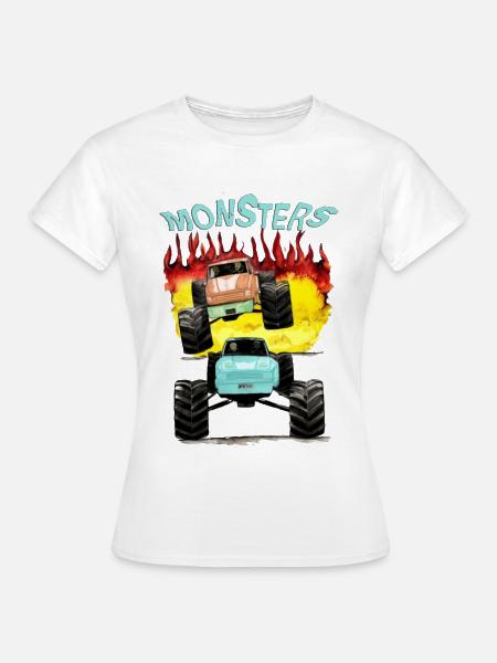 Monstertrucks-Offroad - Frauen T-Shirt - Weiß