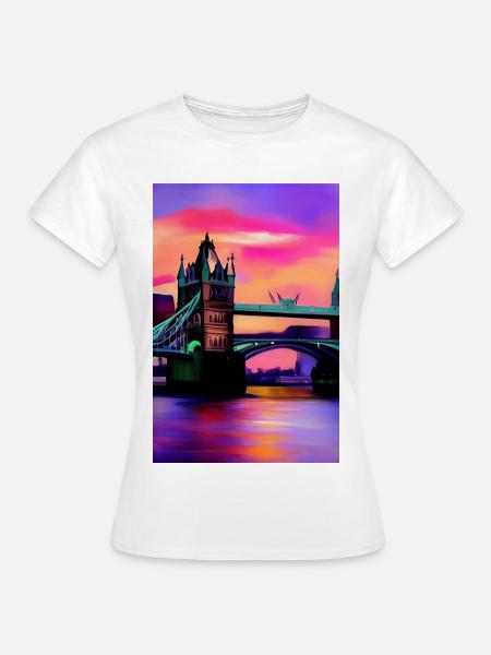 Brücken in London - Frauen T-Shirt - Weiß