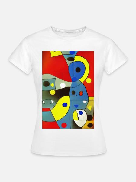 Abstrakte Kunst - Frauen T-Shirt - Weiß