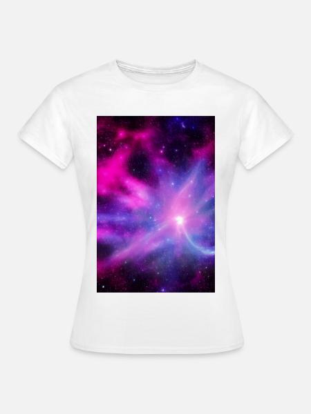 Galaxie Bild - Frauen T-Shirt - Weiß