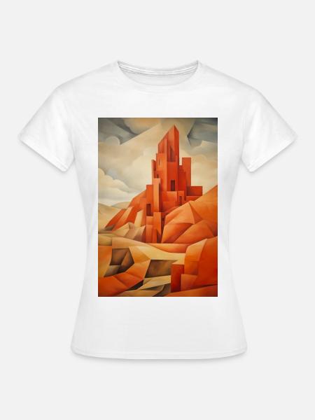 Wüstenlandschaft, Wüstendorf - Frauen T-Shirt - Weiß