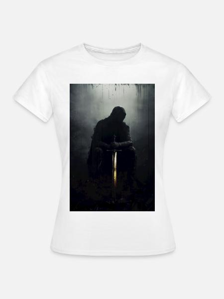 Poster Illustration Chevalier - Frauen T-Shirt - Weiß