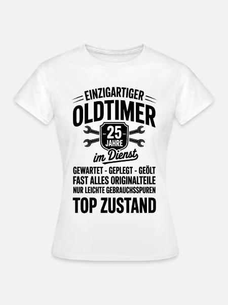 25 Jahre Jubiläum Mitarbeiter - Frauen T-Shirt - Weiß