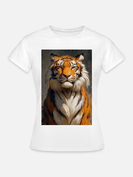 Illustration eines Tigers - Frauen T-Shirt - Weiß