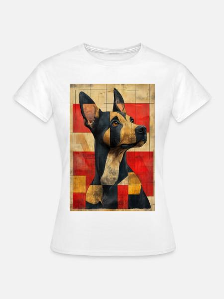 Illustration eines Hundes - Frauen T-Shirt - Weiß