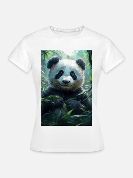 Illustration eines Pandas - Frauen T-Shirt - Weiß