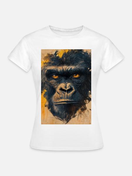 Illustration eines Gorillas - Frauen T-Shirt - Weiß