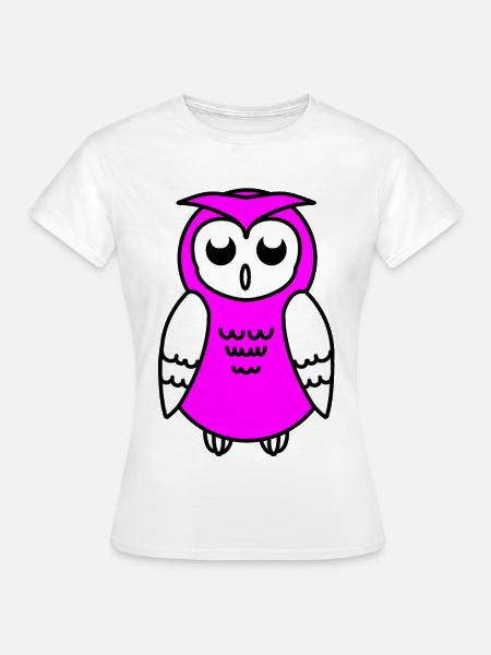 Eule - Frauen T-Shirt - Weiß