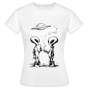 Rupture extraterrestre - T-shirt Femme - blanc - Devant - AI Model Female 172 dark (172cm)