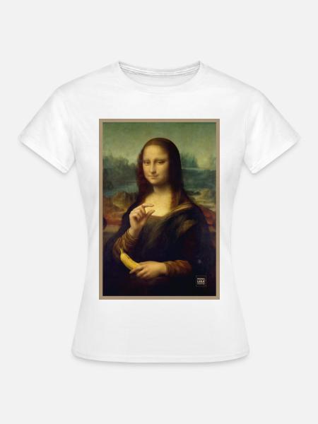 Mona Lisa Bananenschuppe - Frauen T-Shirt - Weiß
