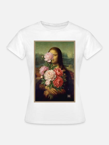 Mona Bouquet Floral - Frauen T-Shirt - Weiß