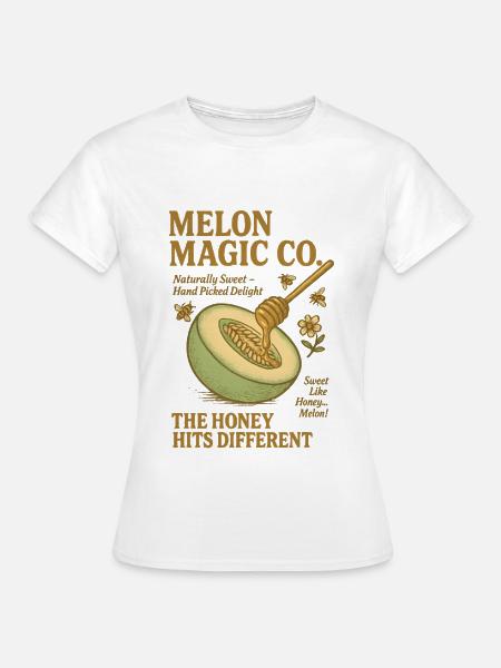 Honig Melone Bienen Sommer - Frauen T-Shirt - Weiß