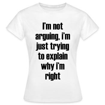 inscription amusante - T-shirt Femme - blanc - Devant - AI Model Female 172 dark (172cm)