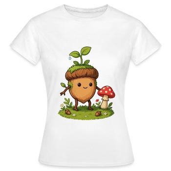 Forest Scion Acorn Hero - Women's T-Shirt - white - Front - AI Model Female 172 dark (172cm)