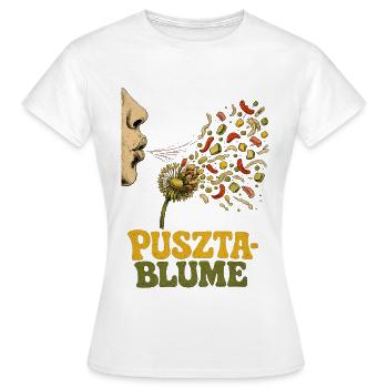 Pusztablume - Pusteblume - Frauen T-Shirt - Weiß - Vorne - AI Model Female 172 dark (172cm)
