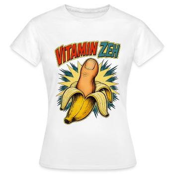 Vitamin Zeh - Frauen T-Shirt - Weiß - Vorne - AI Model Female 172 dark (172cm)