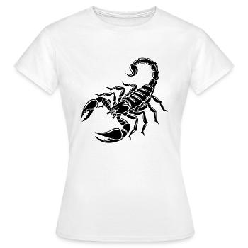 Skorpion - Giftstachel - Artenschutz - Lebensraum - Frauen T-Shirt - Weiß - Vorne - AI Model Female 172 dark (172cm)