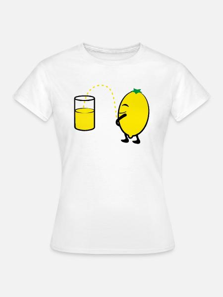 2541614 127819439 lemon - Frauen T-Shirt - Weiß