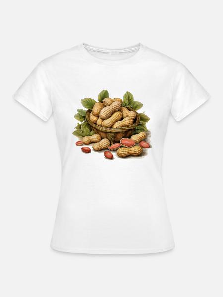 Erdnüsse - Frauen T-Shirt - Weiß