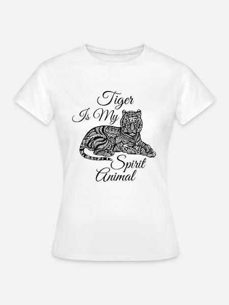 Tiger Is My Spirit Animal - Women's T-Shirt - white
