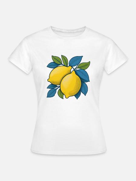 Zitrone - Frauen T-Shirt - Weiß