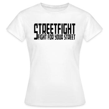 Streetfight Ultras Hooligans MMA Arts Martiaux - T-shirt Femme - blanc - Devant - AI Model Female 172 dark (172cm)