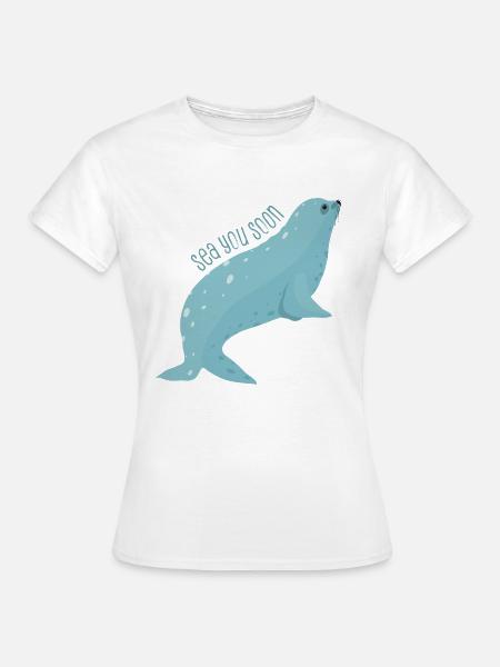 Meerestiere - Frauen T-Shirt - Weiß