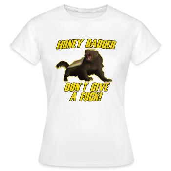 Honig-Dachs geben nicht ein Bumsen - Frauen T-Shirt - Weiß - Vorne - AI Model Female 172 dark (172cm)