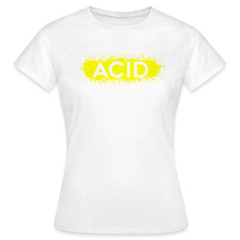 Acid Splat Techno Trance House Jazz 303 - Frauen T-Shirt - Weiß - Vorne - AI Model Female 172 dark (172cm)